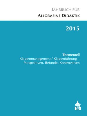 cover image of Jahrbuch für Allgemeine Didaktik 2015
